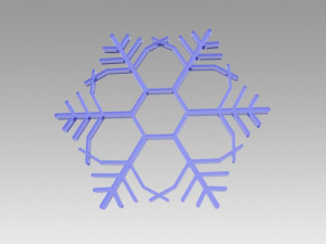 snowflakes set 3D Model