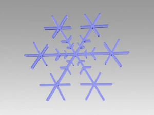snowflakes set 3D Model