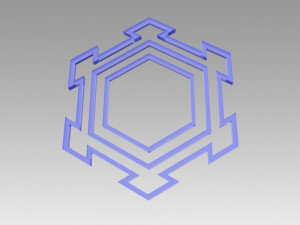 snowflakes set 3D Model