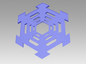 snowflakes set 3D Model