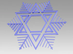 snowflakes set 3D Model