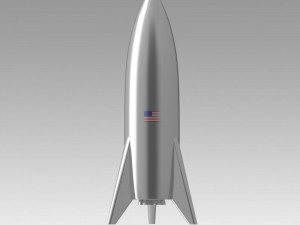 spacex starship mars rocket bfr Modelo 3D
