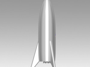spacex starship mars rocket bfr 3D 모델