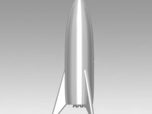 spacex starship mars rocket bfr 3D Model