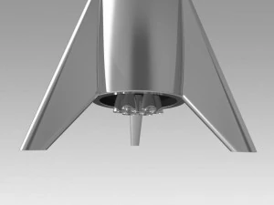 spacex starship mars rocket bfr 3D Model