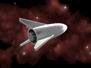 spacex starship mars rocket bfr 3D Model