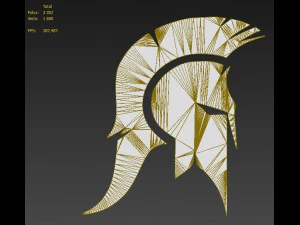 スパルタンなロゴ 3Dモデル