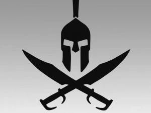 スパルタンなロゴ 3Dモデル