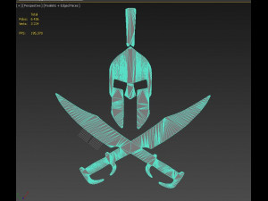 spartan logo Modelo 3D