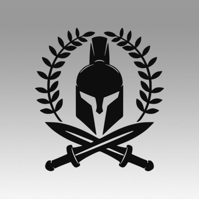 spartan logo Model 3D .c4d .max .obj .3ds .fbx .stl .blend 