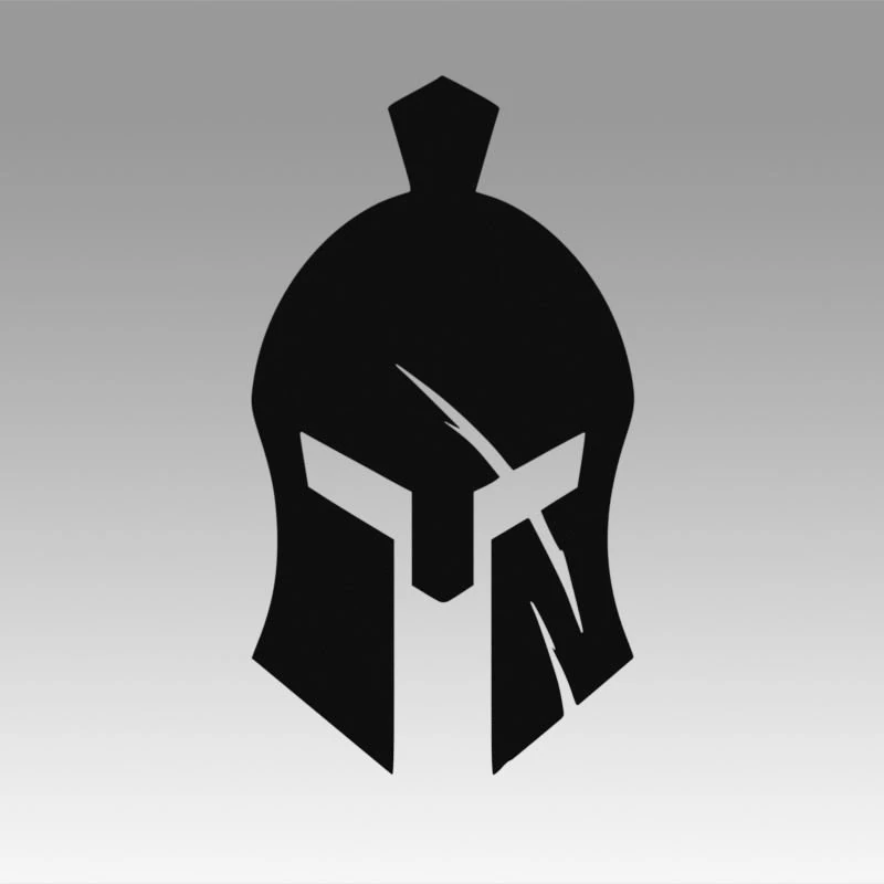 spartan logo 3D Model .c4d .max .obj .3ds .fbx .stl .blend 