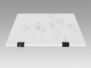 stack of paper with blinder clip 3D Модель