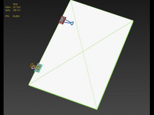 stack of paper with blinder clip 3D Модель