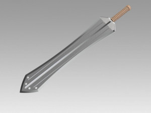 sword of erik killmonger from movie black panther 3D Model