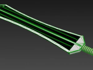 sword of erik killmonger from movie black panther 3D Model