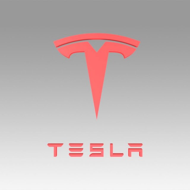 tesla logo 3Dモデル .c4d .max .obj .3ds .fbx .stl .blend 