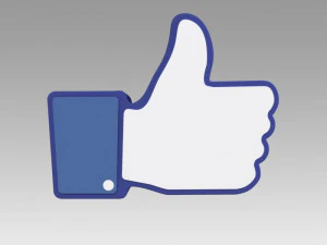 facebook like sign 3D Model