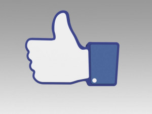 facebook like sign Modelo 3D