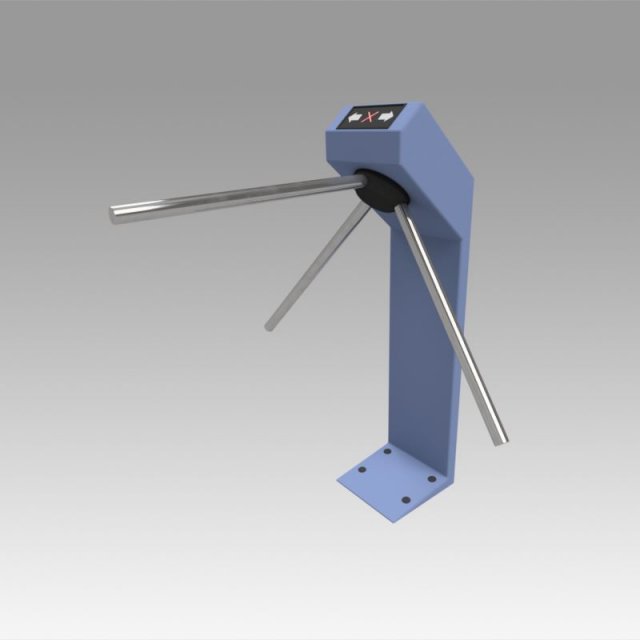 turnstile 3D 모델 .c4d .max .obj .3ds .fbx .stl .blend 