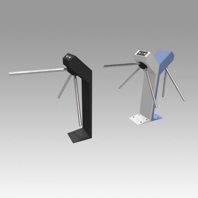turnstile 3D Model .c4d .max .obj .3ds .fbx .stl .blend 