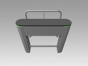 turnstile tripod trilock with pipe fencing 3D Model