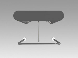 turnstile tripod trilock with pipe fencing 3D-Modell