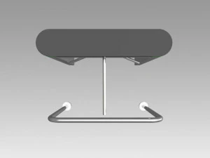 turnstile tripod trilock with pipe fencing 3D Model