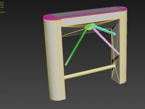 turnstile tripod trilock 3D Model