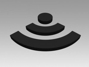 wifi wireless internet logo 3D Model