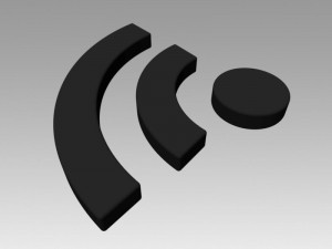 wifi wireless internet logo 3D Model