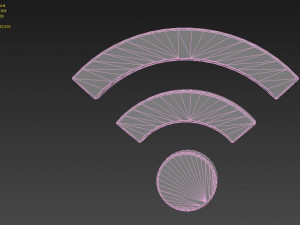 wifi wireless internet logo 3D Model