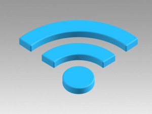 wifi wireless internet logo 3D मॉडल