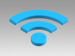 wifi wireless internet logo 3D Model