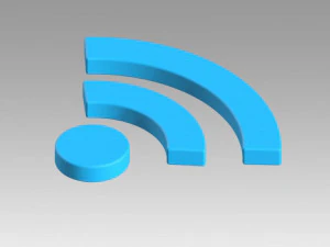 wifi wireless internet logo 3D Model