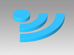 wifi wireless internet logo 3D Model