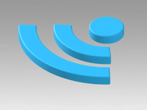 wifi wireless internet logo 3D Model