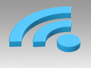 wifi wireless internet logo 3D Model