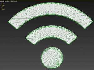 wifi wireless internet logo 3D मॉडल