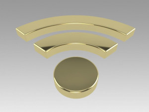 wifi wireless internet logo 3D Model