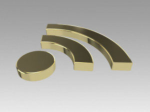 wifi wireless internet logo 3D Model