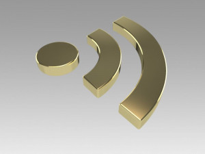 wifi wireless internet logo 3D Model