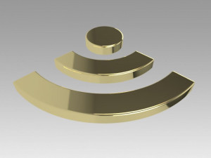wifi wireless internet logo 3D Model