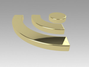 wifi wireless internet logo 3D Model