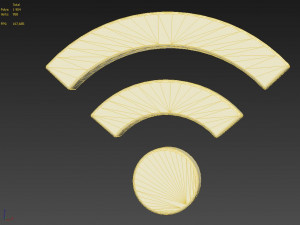 wifi wireless internet logo 3D Model