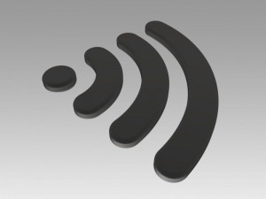 wifi wireless internet logo 3D Модель