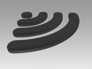 wifi wireless internet logo 3D Модель