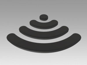 wifi wireless internet logo 3D Модель