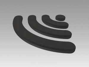 wifi wireless internet logo 3D Модель