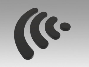 wifi wireless internet logo 3D Модель