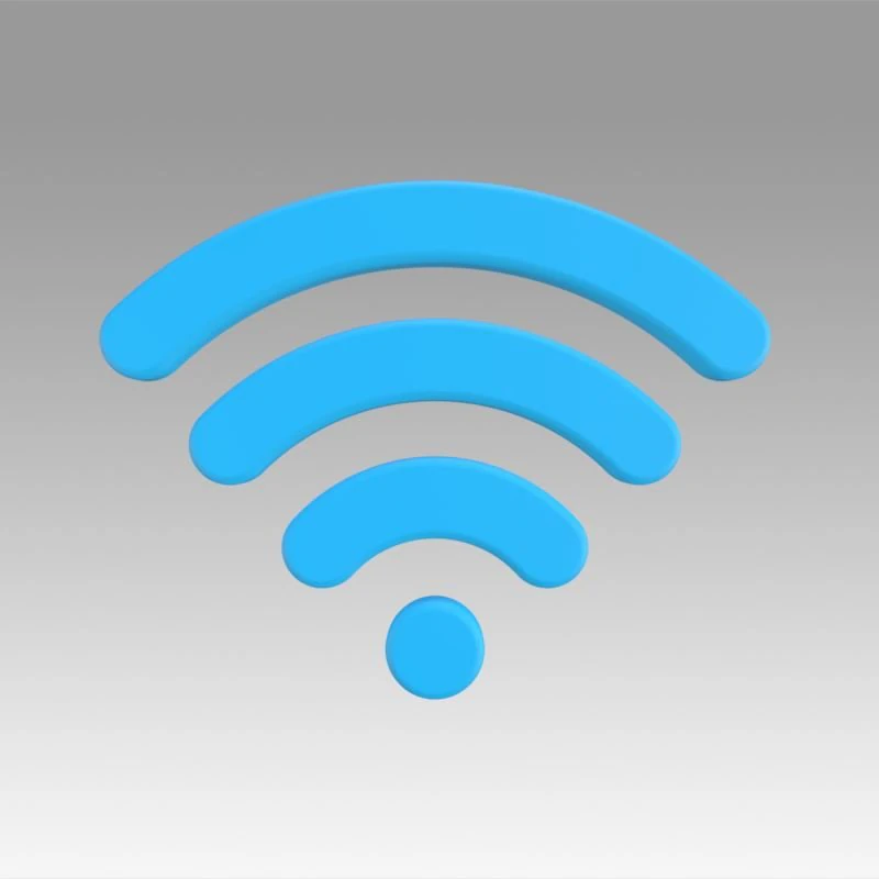 wifi wireless internet logo 3D Model .c4d .max .obj .3ds .fbx .stl .blend